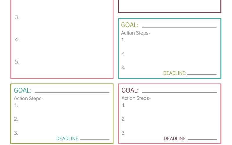 10 Free Printable Goal Setting Worksheets Parade