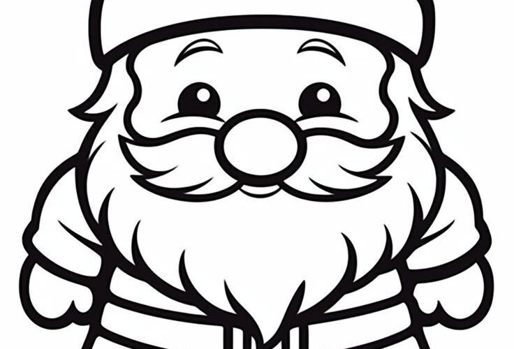 10 Free Printable Santa Coloring Pages For Kids Kidscoloring