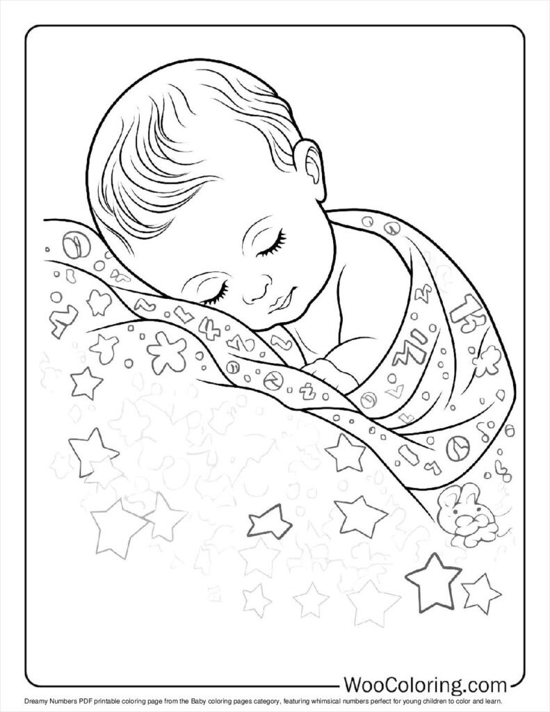 100 Baby Coloring Pages Free PDF To Print Woo Coloring