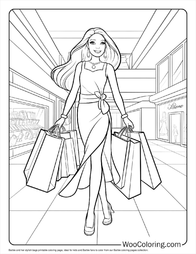 barbie printable coloring sheets