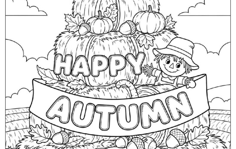 100 Fall Autumn Coloring Pages Free PDF To Print Woo Coloring