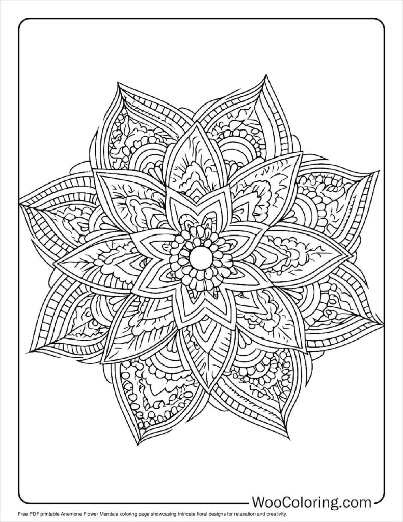 printable coloring pictures mandala