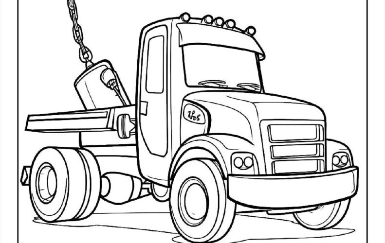 100 Tow Truck Coloring Pages Free PDF To Print Woo Coloring