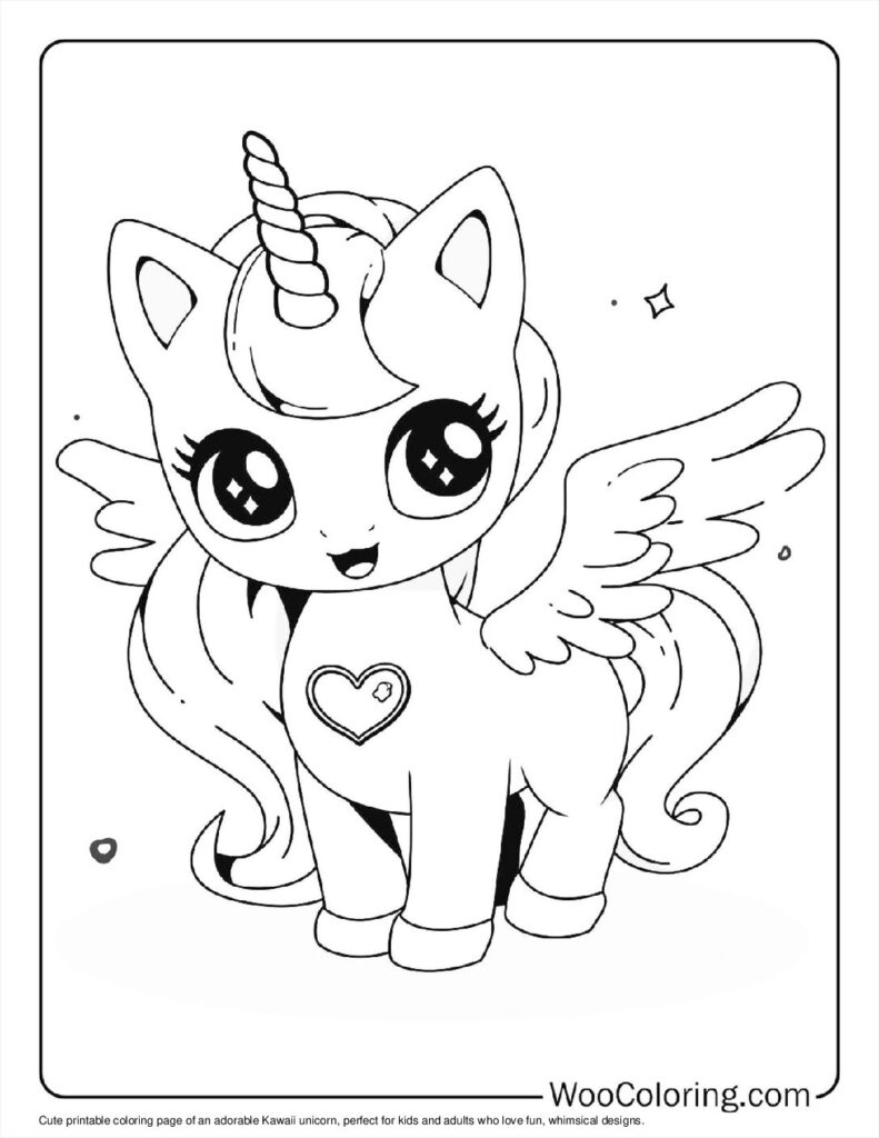 printable coloring pictures unicorn