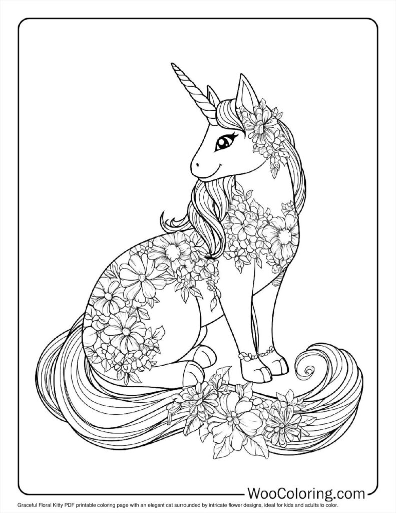 free unicorn printable coloring pages