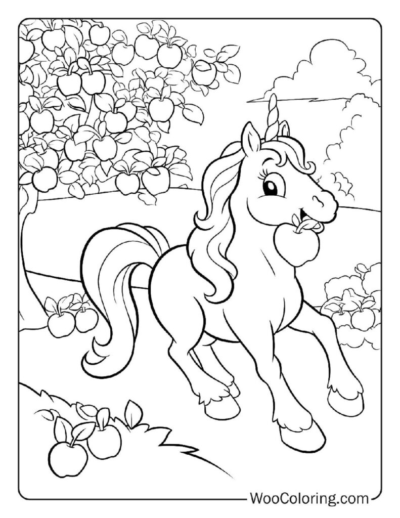 unicorn coloring printable