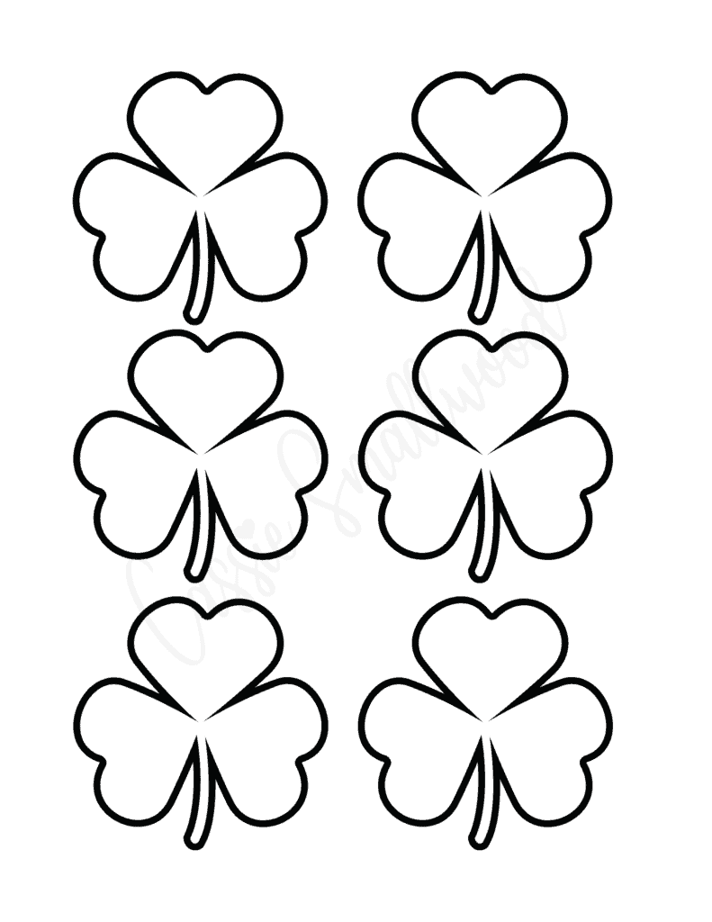 shamrock template free printable