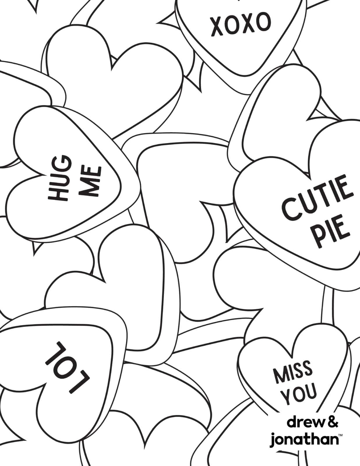 valentine coloring pages printable