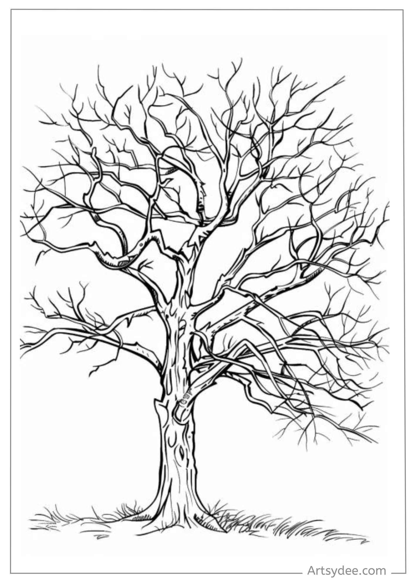 printable tree template