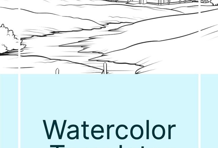 15 Free Watercolor Templates To Paint
