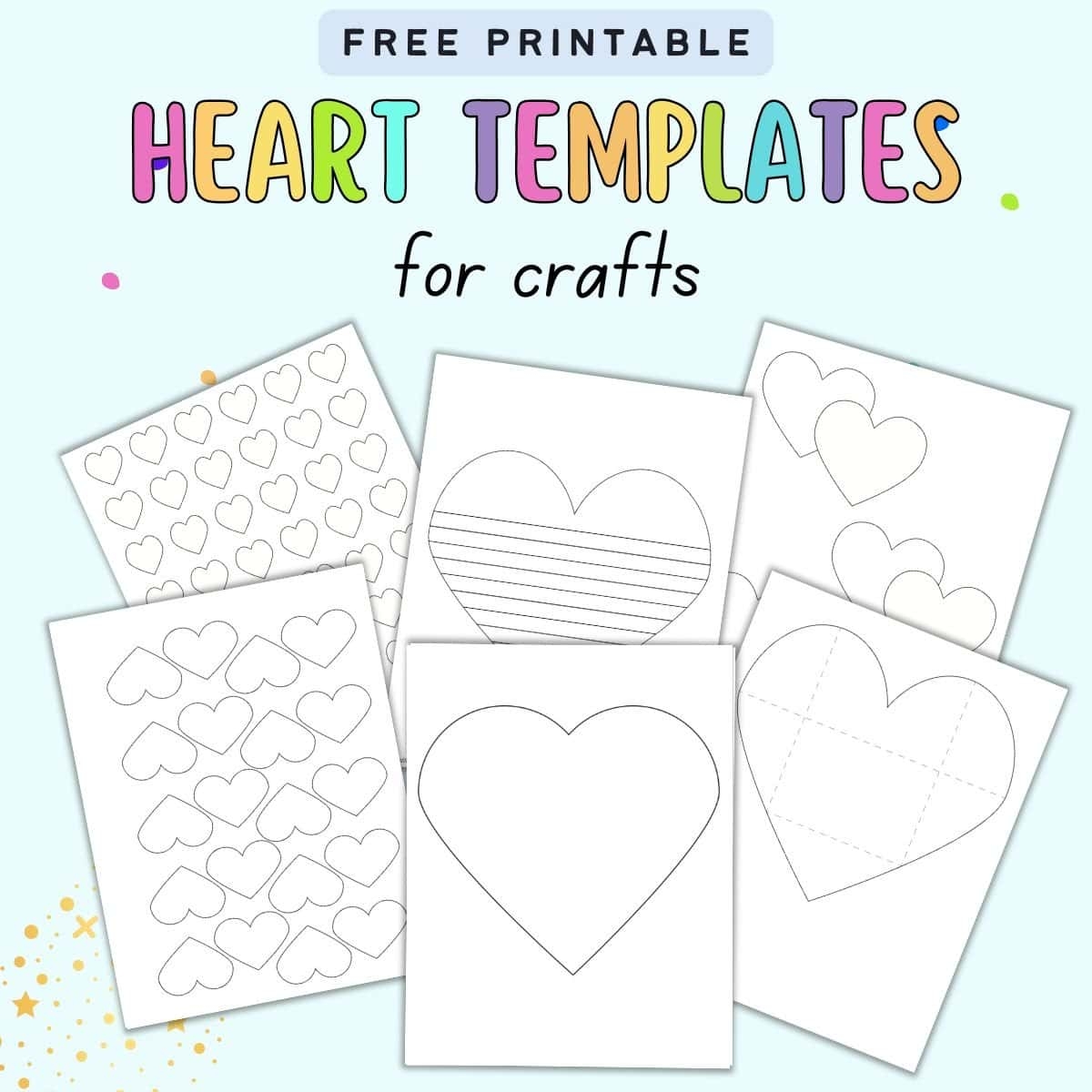 free heart template printable