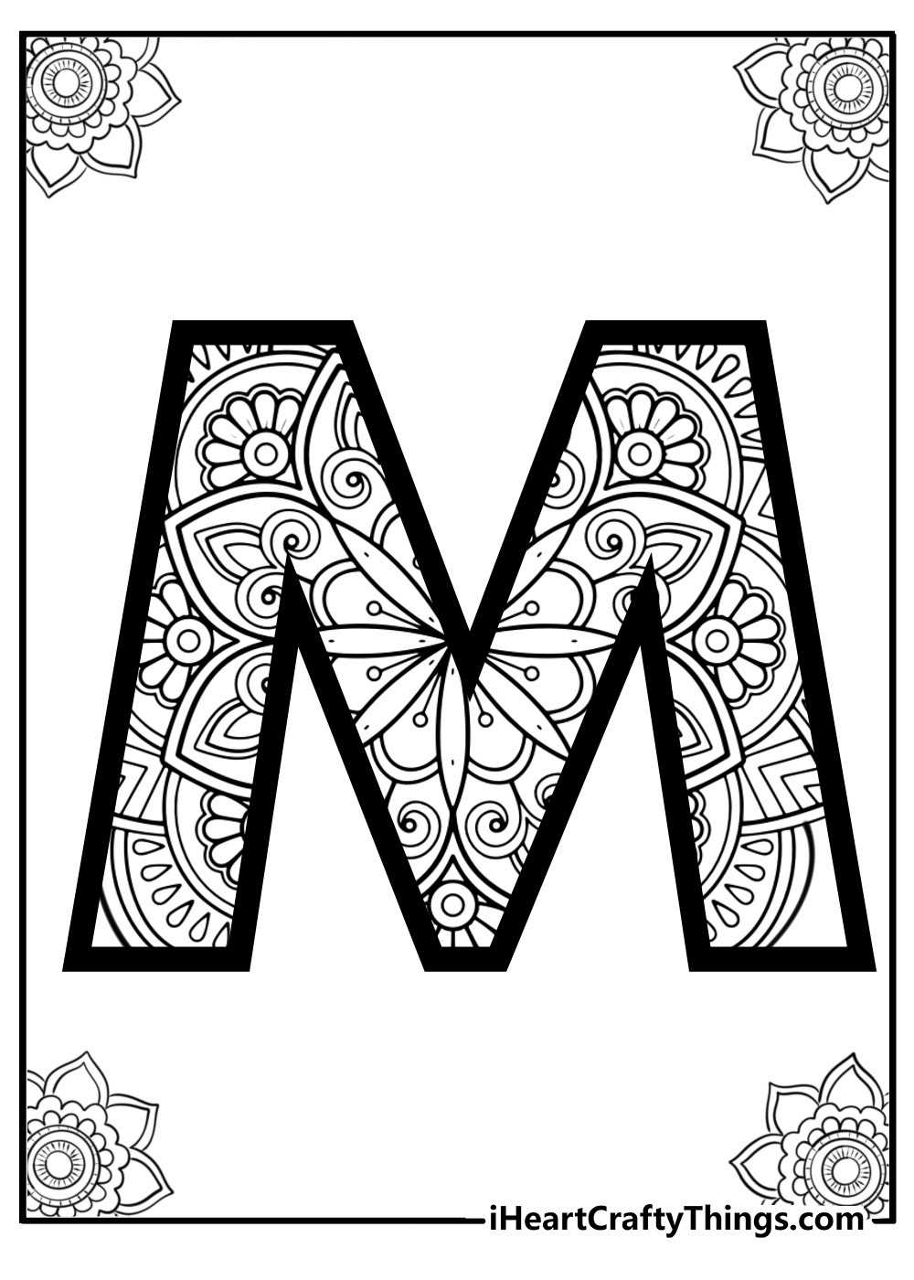 letter m printable