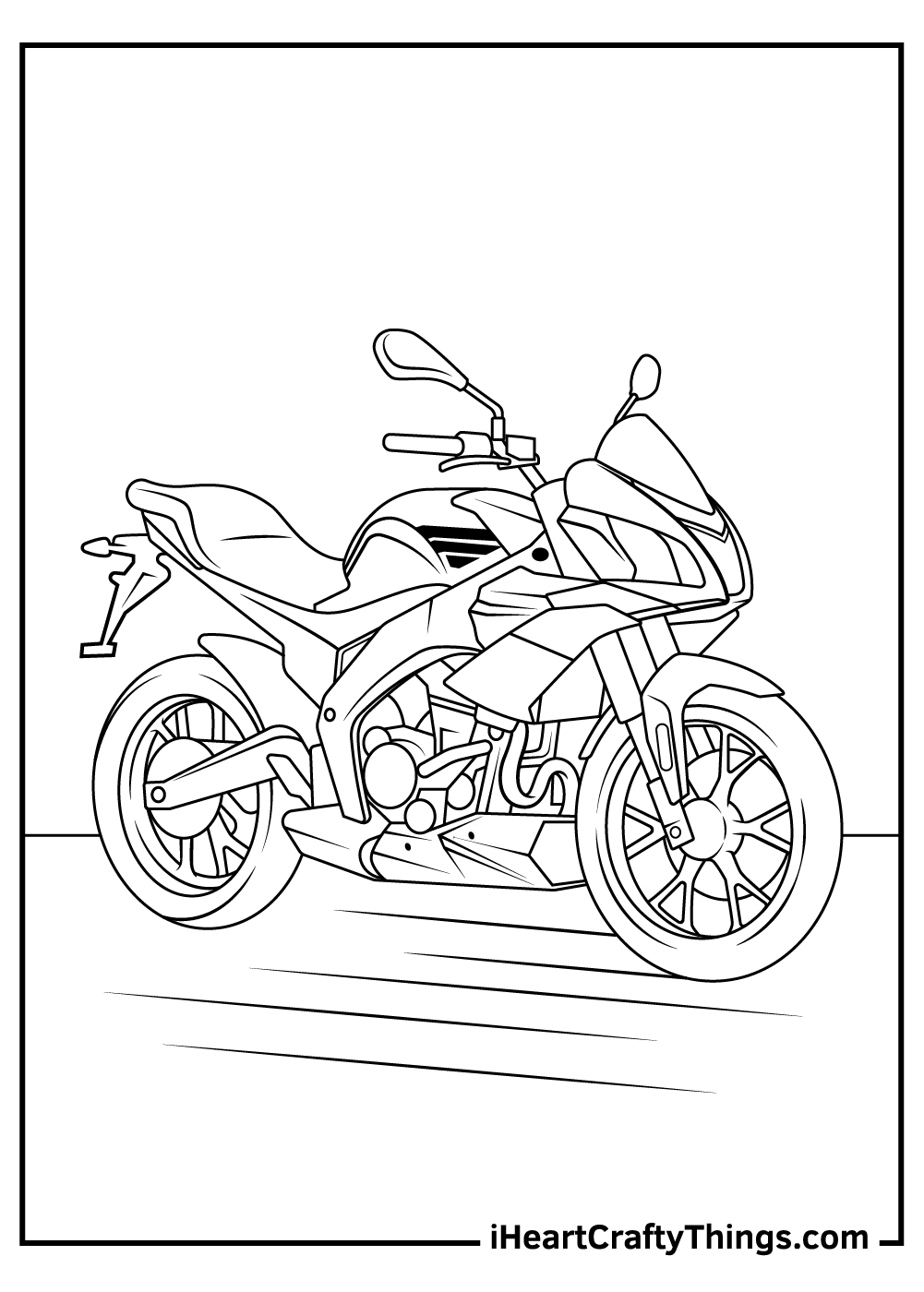 dirt bike coloring sheets printable