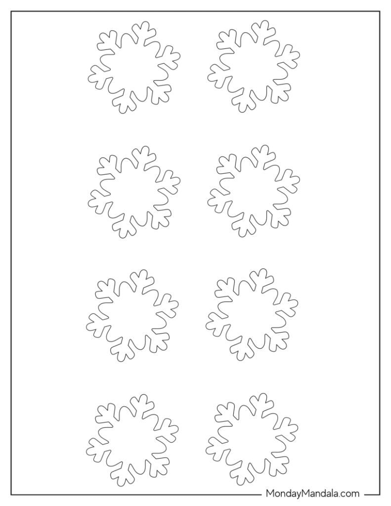 150 Paper Snowflake Templates Free PDF Printables 150 Paper Snowflake Templates Free PDF Printables