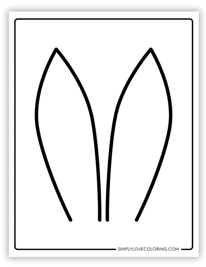 17 Printable Easter Bunny Ears Free PDF Downloads Simply Love Coloring