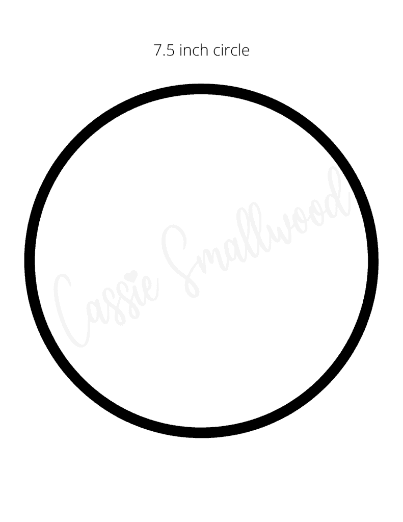 free printable circle template
