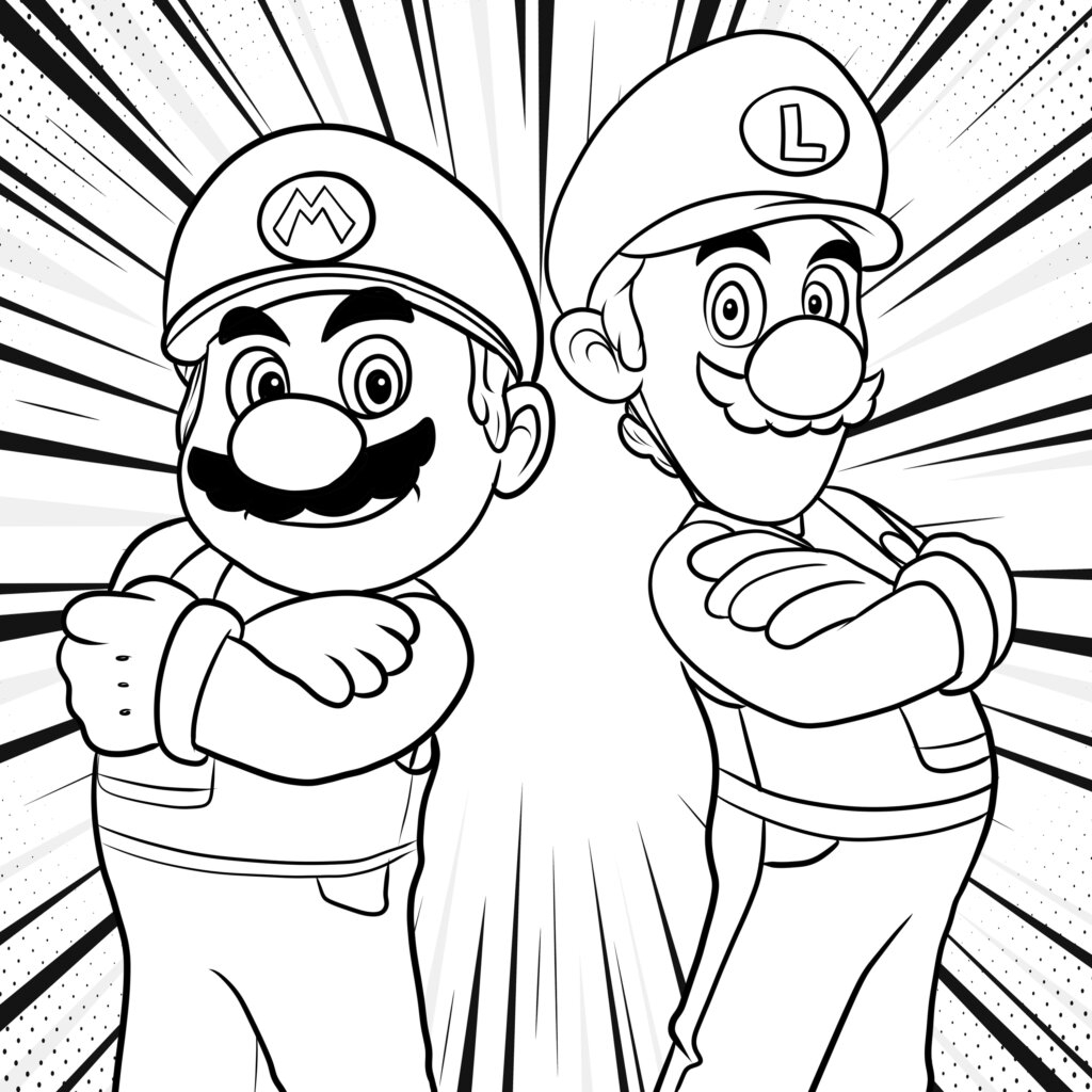printable coloring pages mario