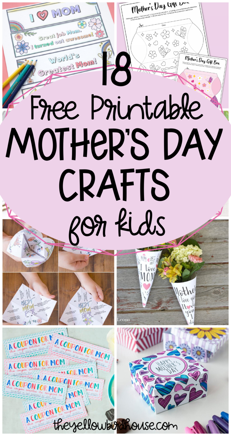 18 Free Printable Mother s Day Crafts For Kids 