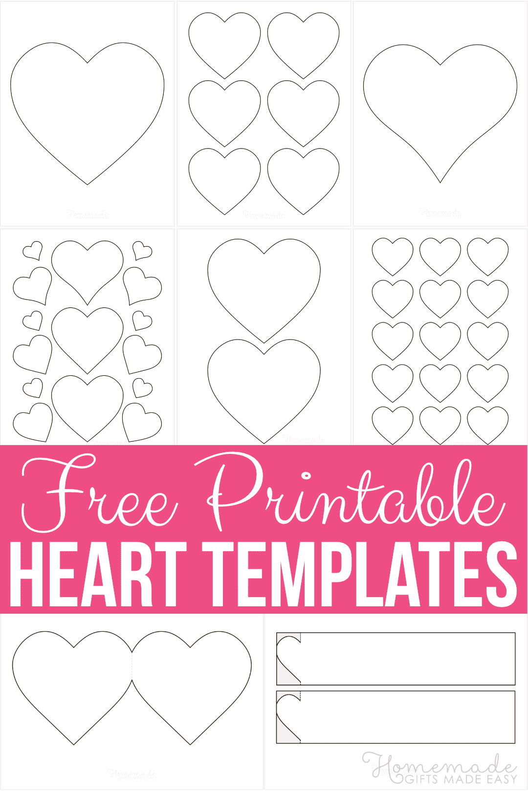 heart printable templates