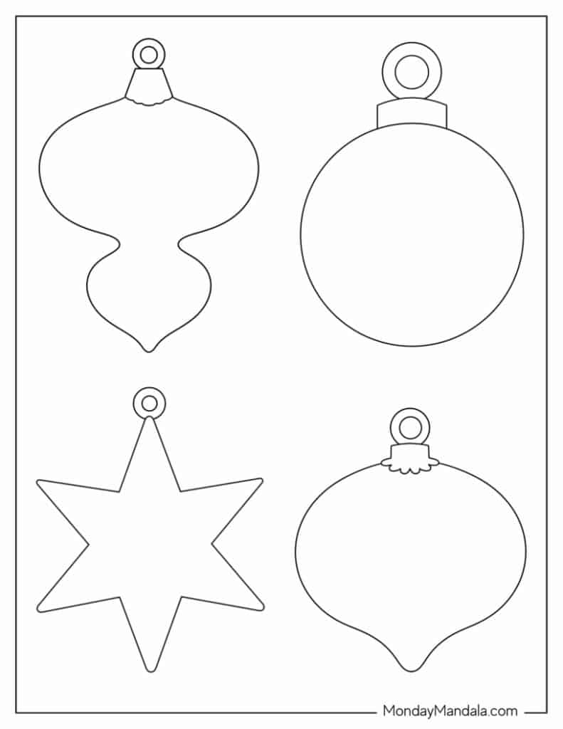 200 Printable Christmas Ornaments Free Templates 200 Printable Christmas Ornaments Free Templates