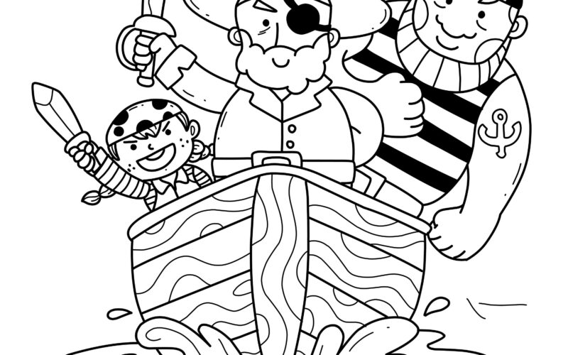 21 Pirate Treasure Map Coloring Pages Pirate Printable Book Digital Download Not A Physical Product Etsy