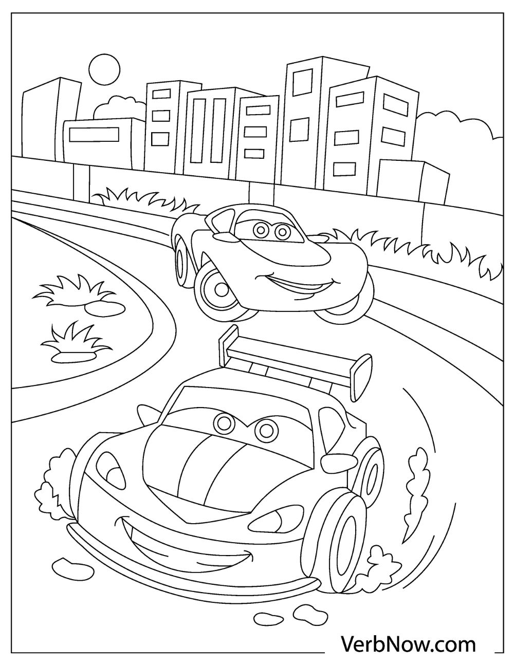 free printable car coloring sheets