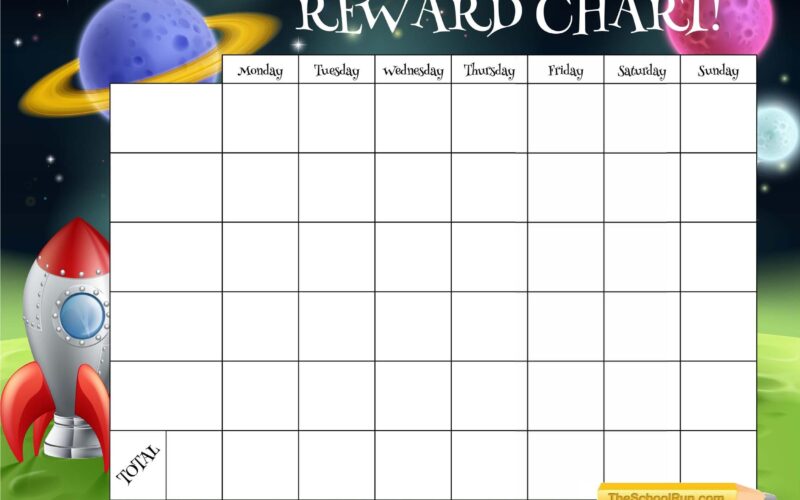 22 Printable Reward Charts For Kids PDF Excel Word