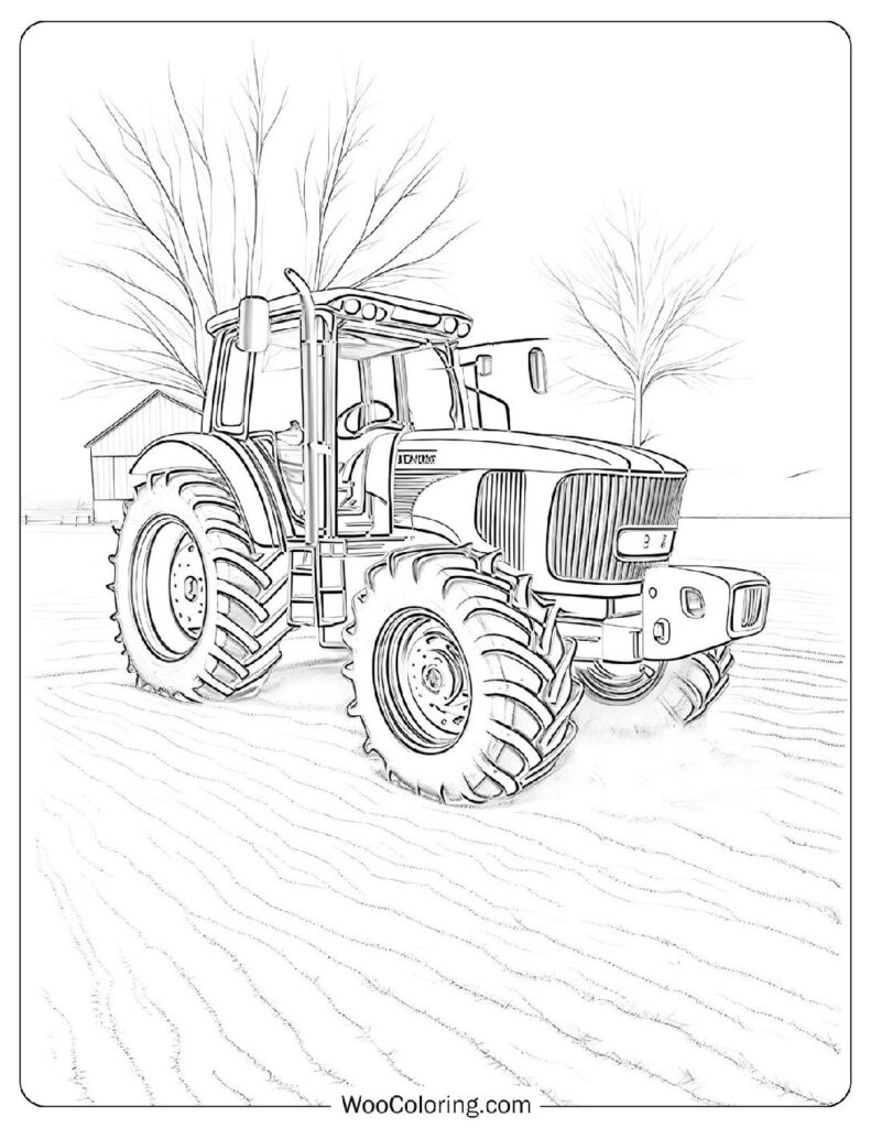 tractor printable coloring pages