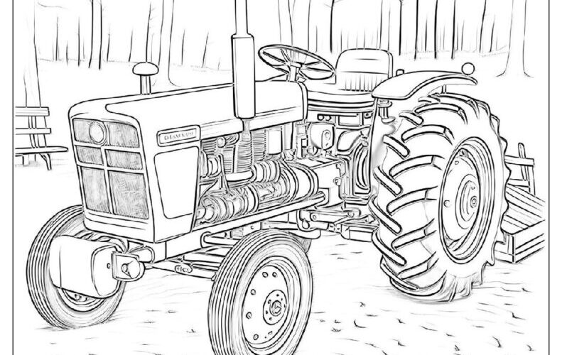 22 Tractor Coloring Pages Free PDF To Print Woo Coloring