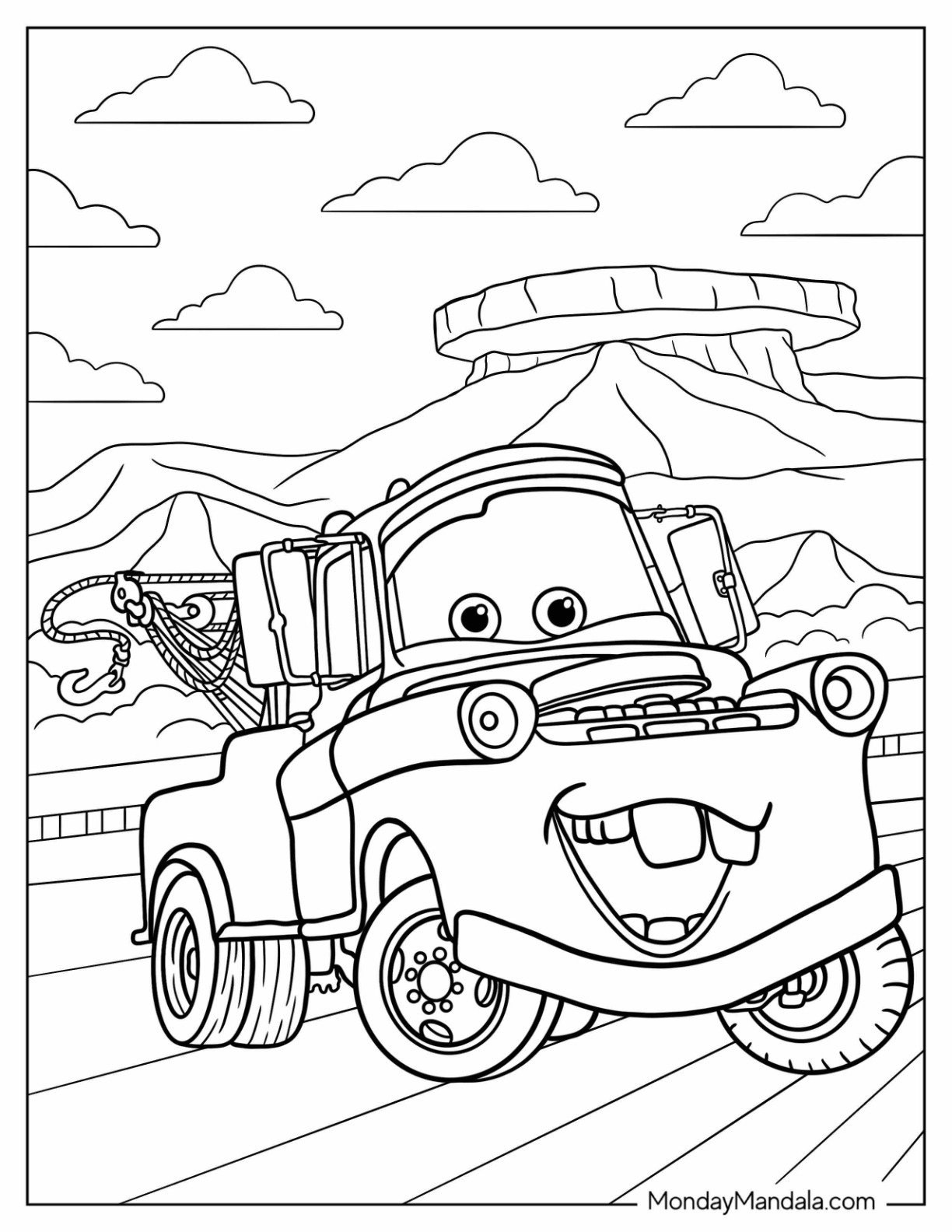 printable coloring cars
