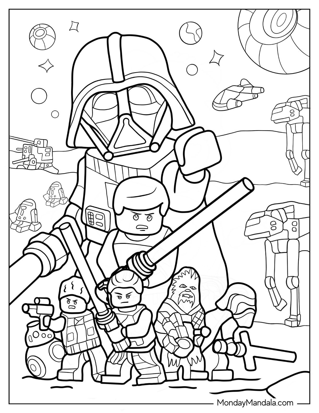 star wars printable coloring pages