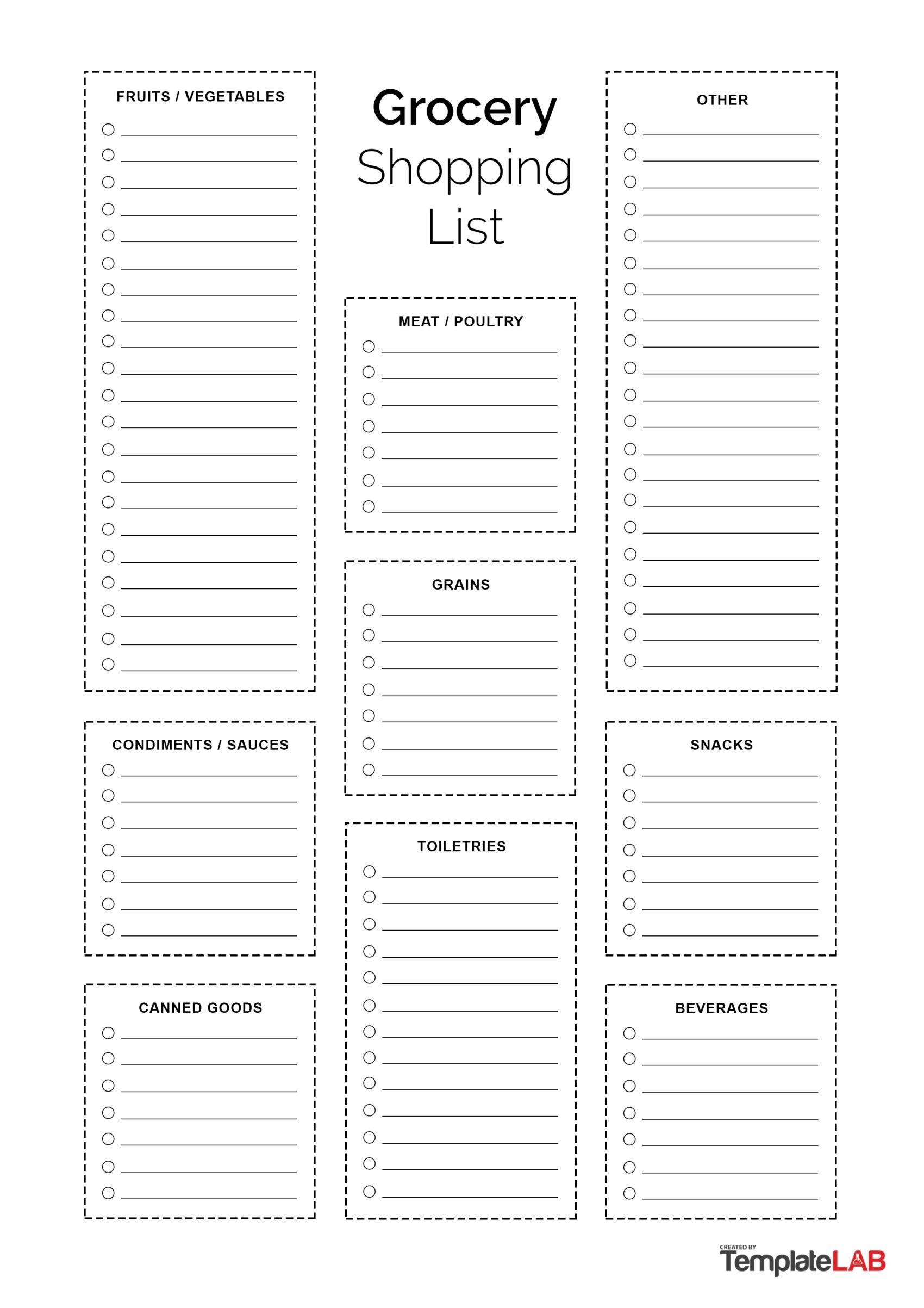 printable grocery list template printable grocery list template