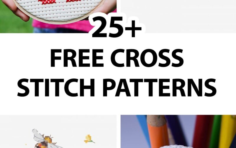 25 Free Cross Stitch Patterns For All Skill Levels Sarah Maker