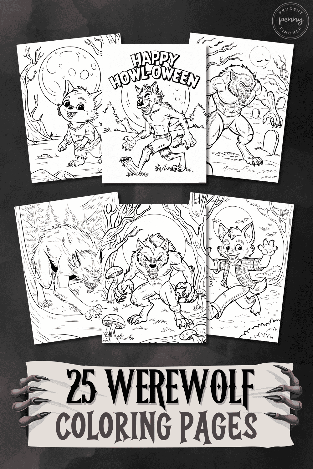 25 Free Printable Werewolf Coloring Pages Prudent Penny Pincher