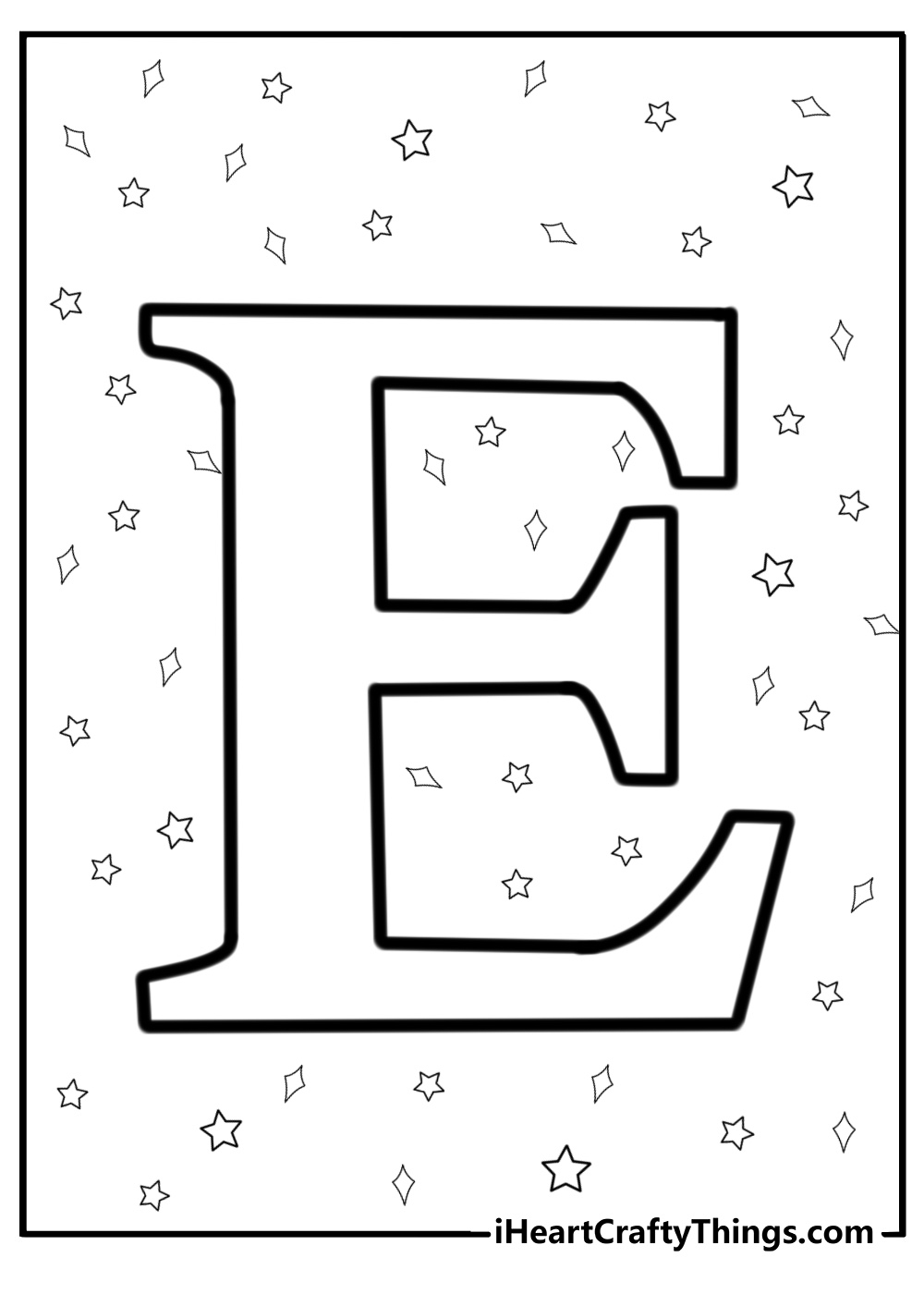 25 Letter E Coloring Pages Free Printable PDF For Toddlers 