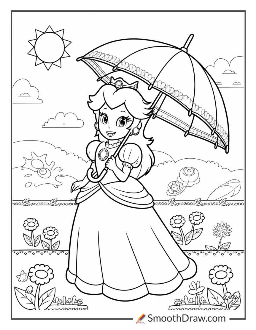 mario bros coloring pages printable