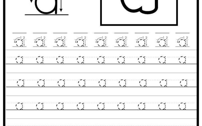 26 Printable Lowercase Alphabet Tracing Worksheets Preschool kindergarten Handwriting Etsy