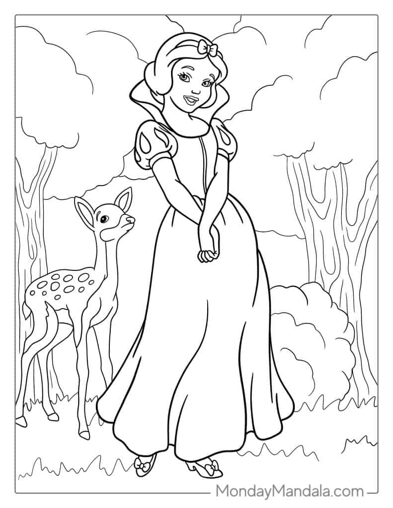 26 Snow White Coloring Pages Free PDF Printables 26 Snow White Coloring Pages Free PDF Printables