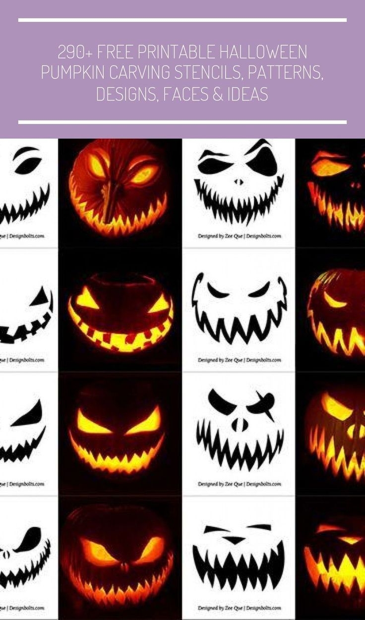 290 Free Printable Halloween pumpkincarvingideastemplatesfree Free Scary Ha 