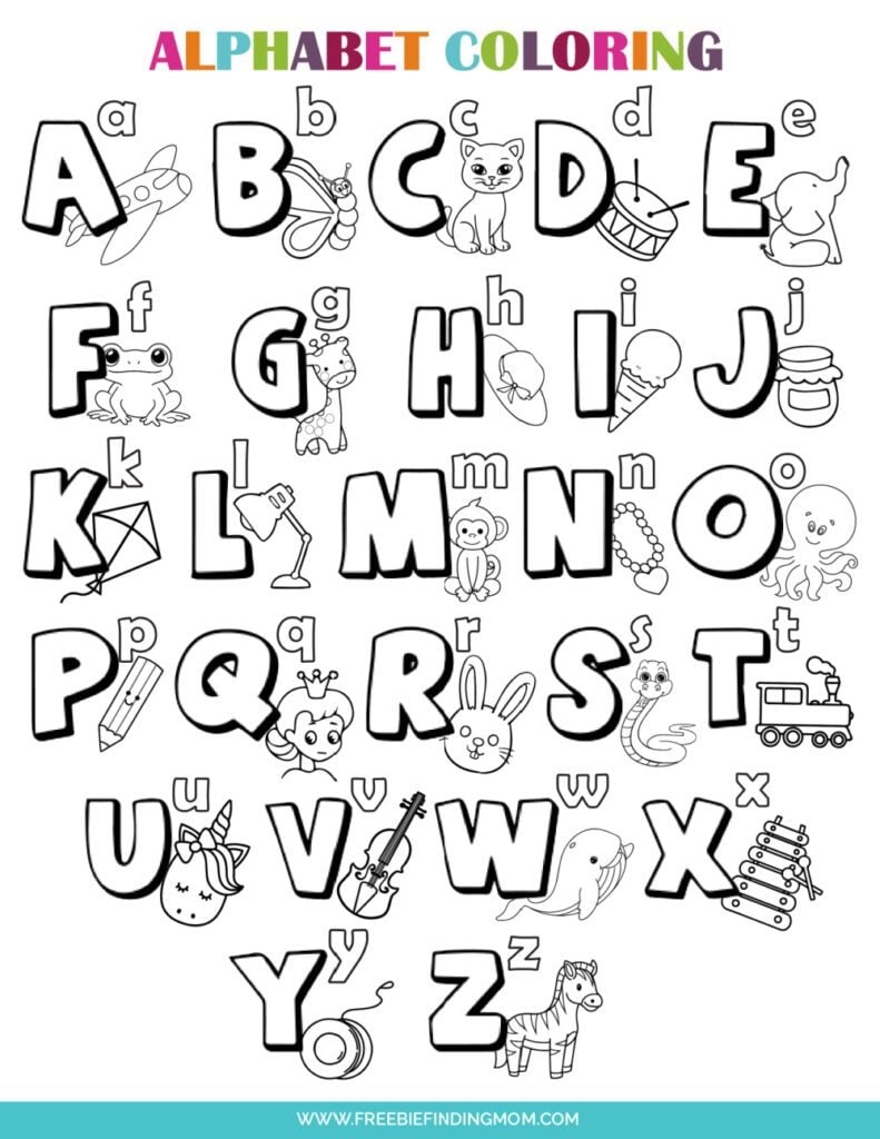 3 Printable Letter Coloring Pages