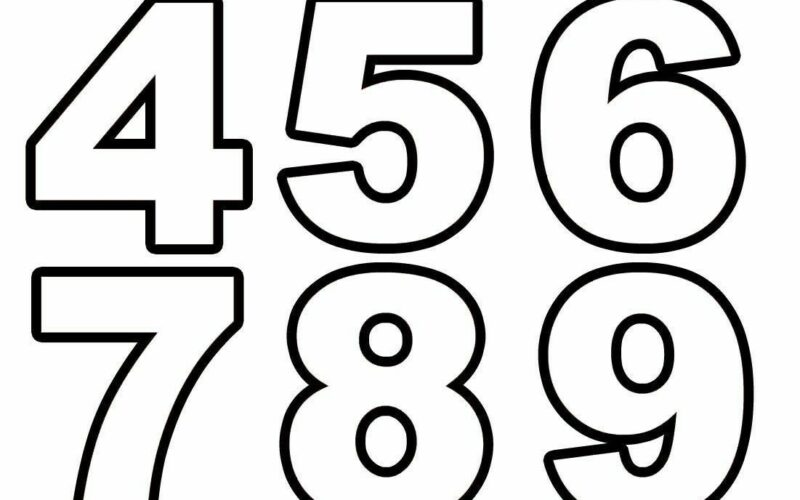 30 Best Number Templates Ideas Printable Numbers Free Printable Numbers Number Templates
