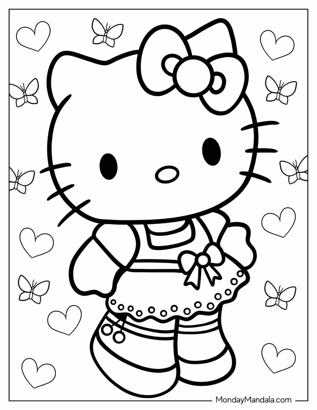 cartoon coloring sheets printable