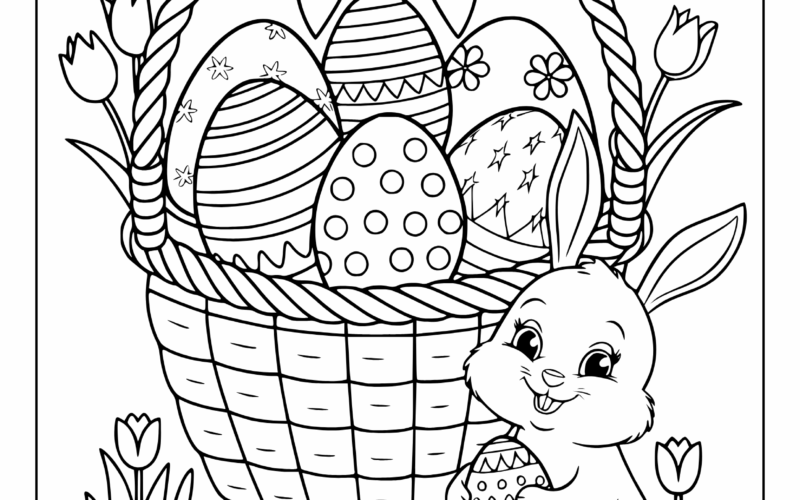 30 Easter Coloring Pages Free Printable PDFs