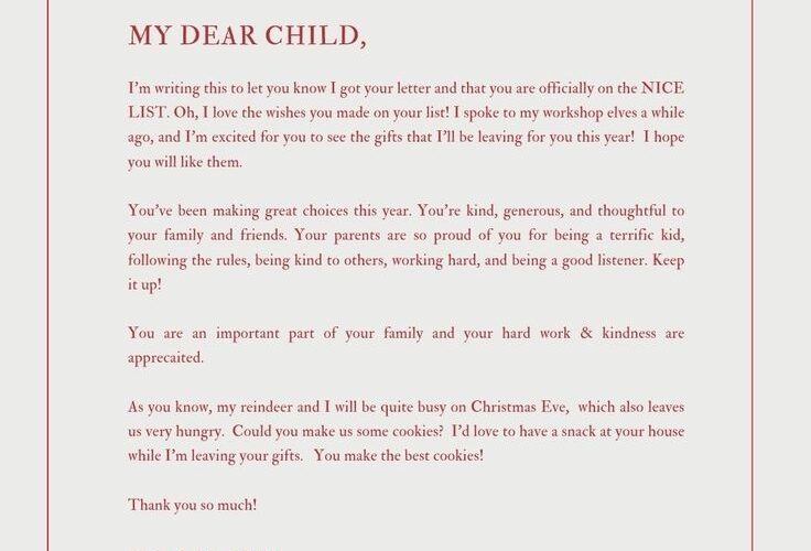 30 Free Santa Letter Templates To Print Use right Now Your Modern Family