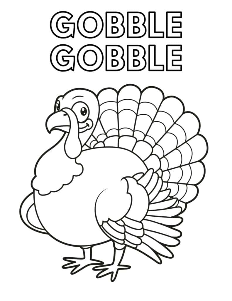 coloring pages thanksgiving printable