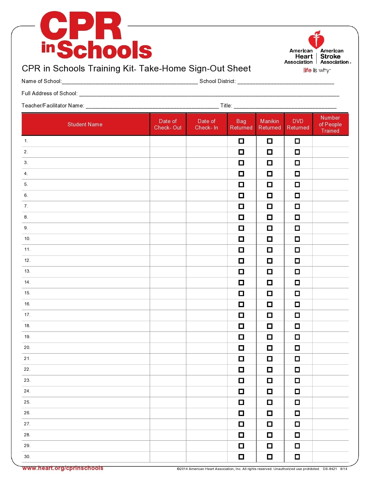 printable sign out sheet