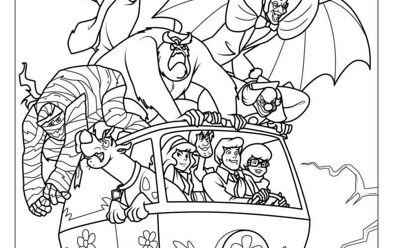 30 Scooby Doo Coloring Pages Free PDF Printables