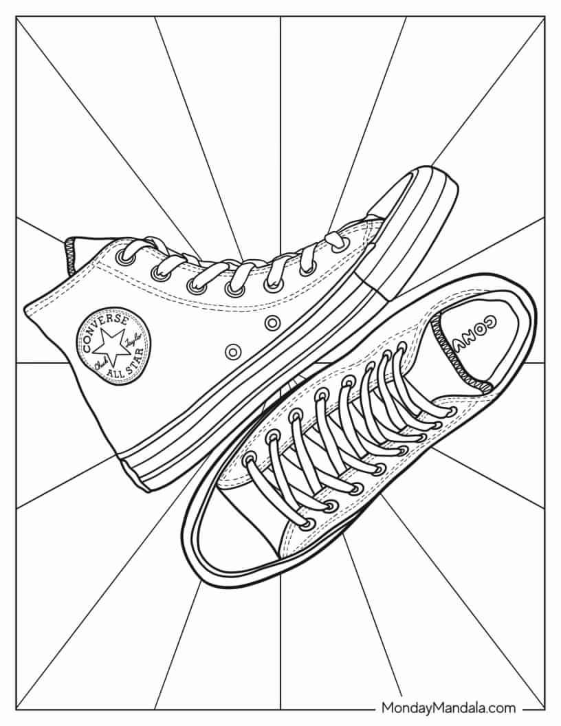 30 Shoe Coloring Pages Free PDF Printables 30 Shoe Coloring Pages Free PDF Printables