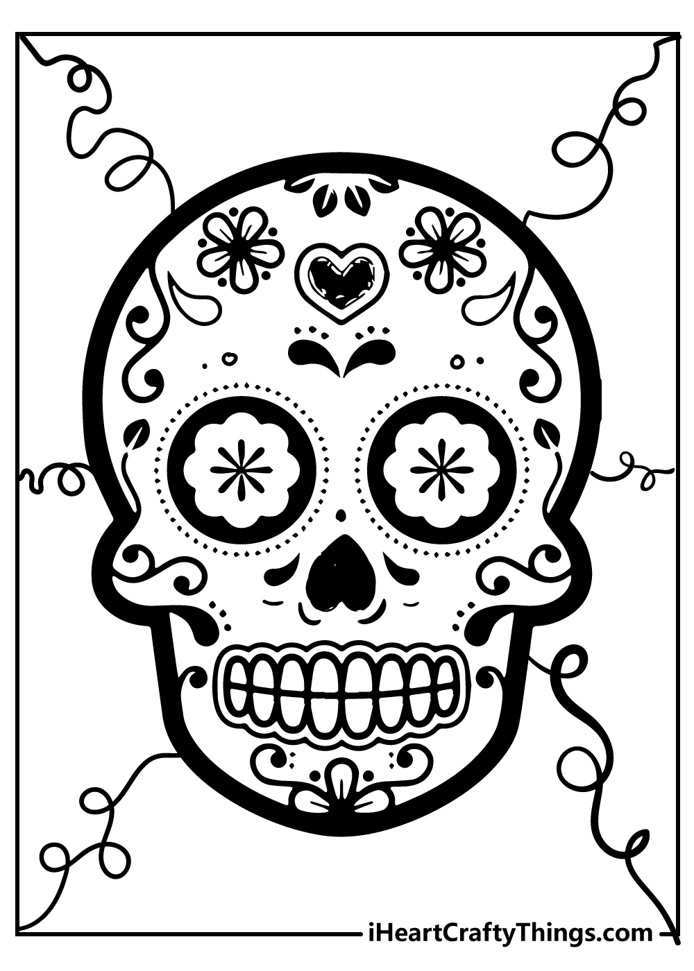 printable skull template