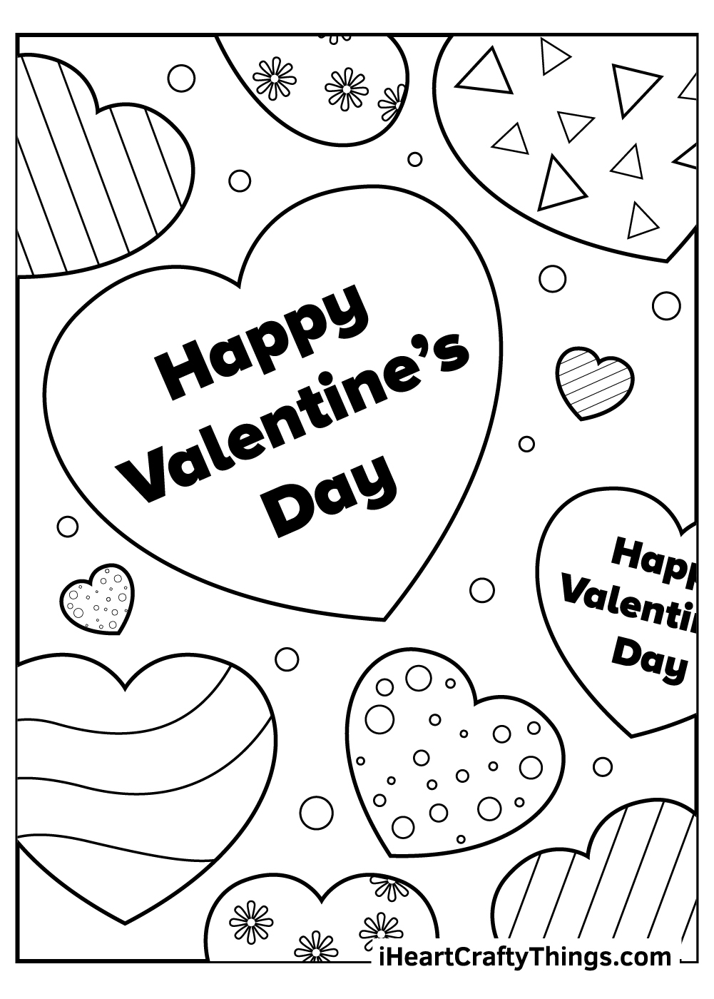 printable valentine coloring pages